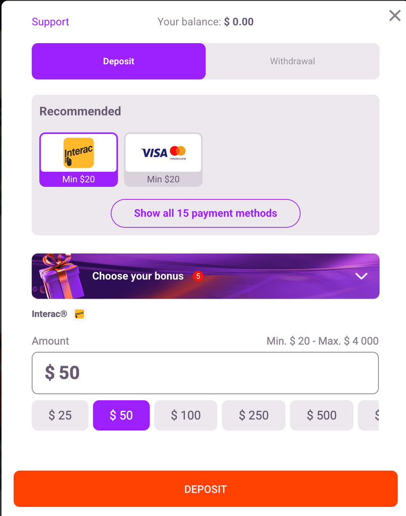 How to fund a casino account for real money play in Canada